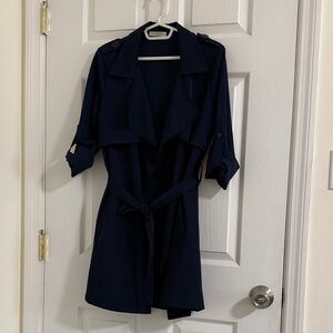 Dark Navy Trench Coat